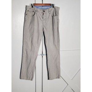 MOSSIMO SUPPLY CORDUROY JEANS COLOR GRAY COTTON 36X30 INSEAM 29"